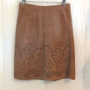 Theory Suede Skirt Laser cut Design Size 0